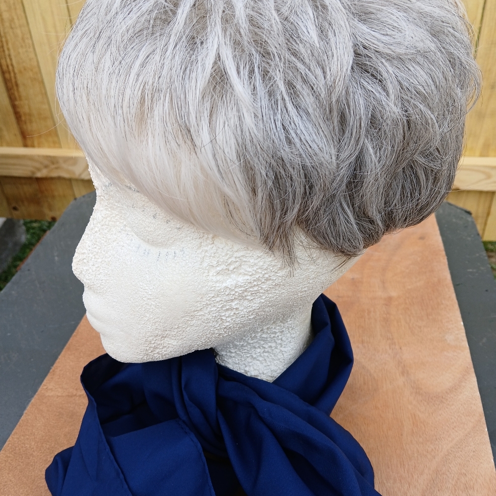 Elegant Gray Women's Wig